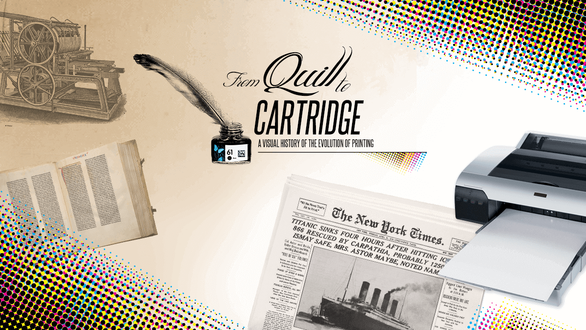 History of Printing infographic image.