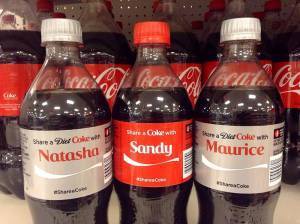 Share a coke bottles