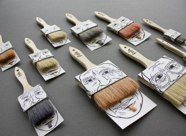 Creative paint brush packaging