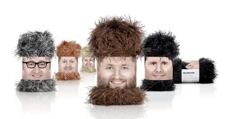 Creative Yarn Label - beared and hairy label