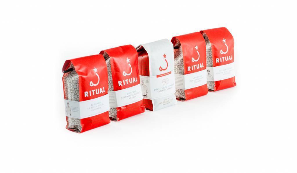 coffee packaging design by good stuff for ritual coffee brand