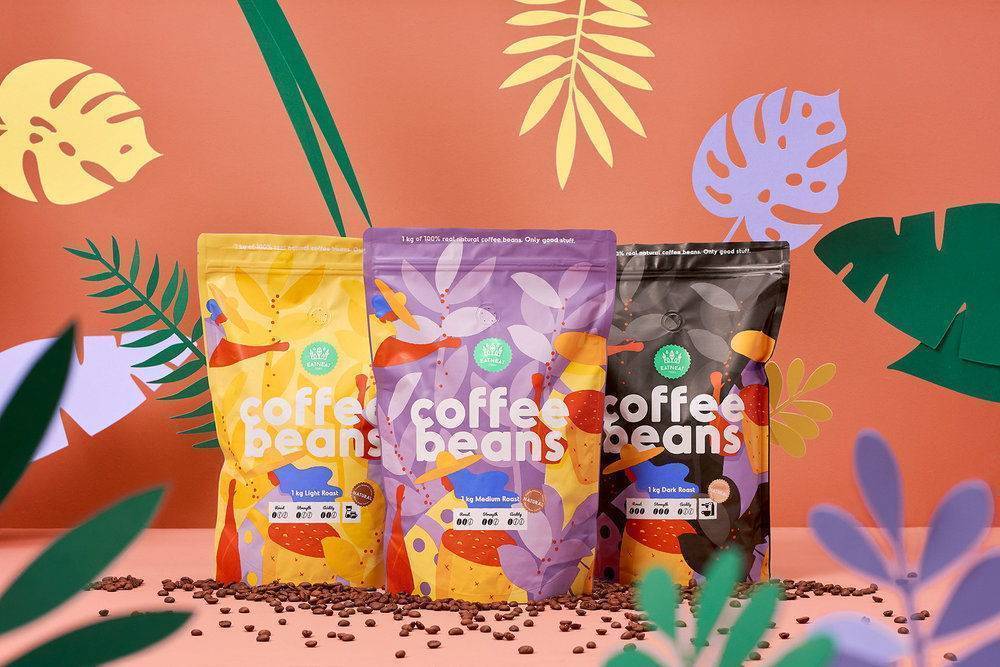 coffee packaging design by hmmm for coffee beans