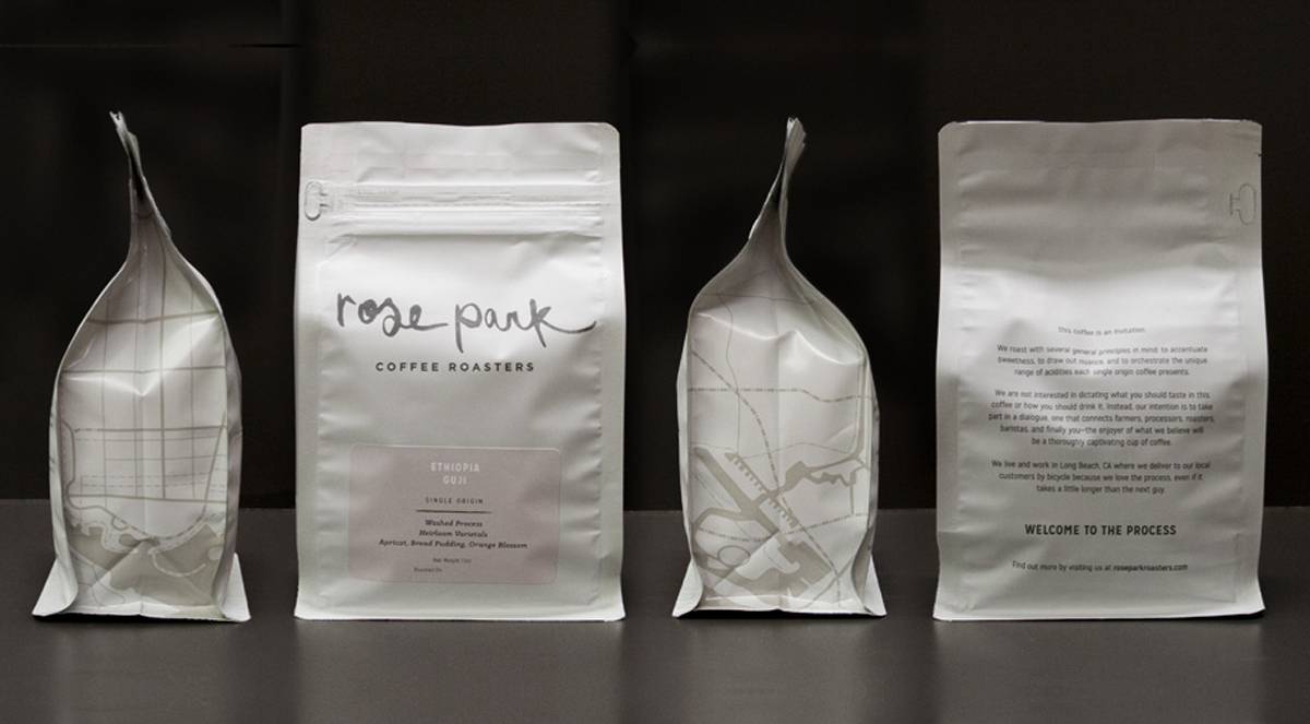coffee packaging design by rose park for ruthie coffee