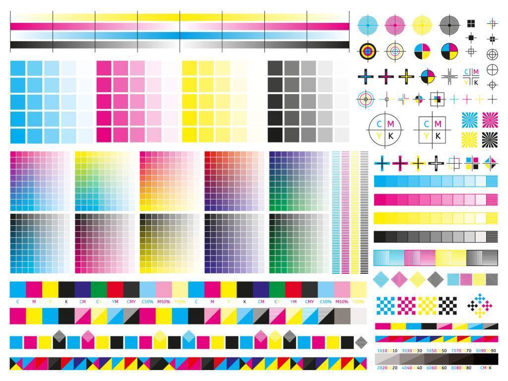 Color cmyk management elements