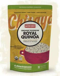 package design for altereco quinoa compostable pouch