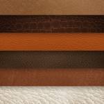 samples of textured leather