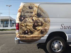 Vinyl graphic van wrap