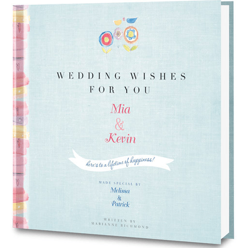 book titled "wedding wishes for you: Mia & Kein"