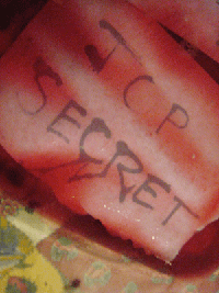 A top secret message.