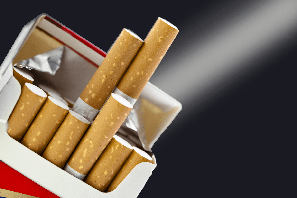 A pack of cigarettes