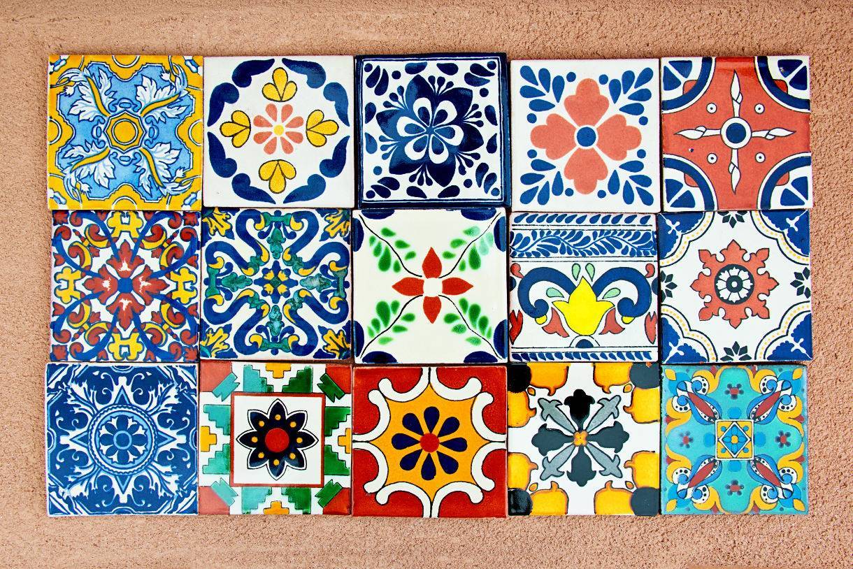 Colorful tile mosaic