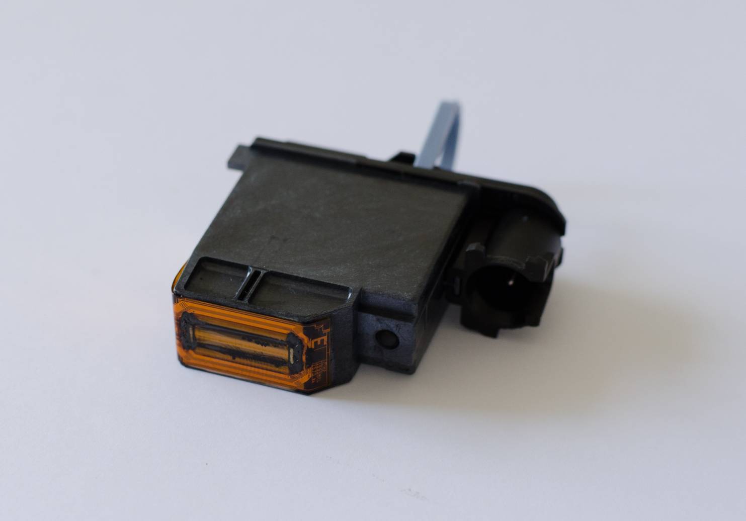 a black broken plotter printhead