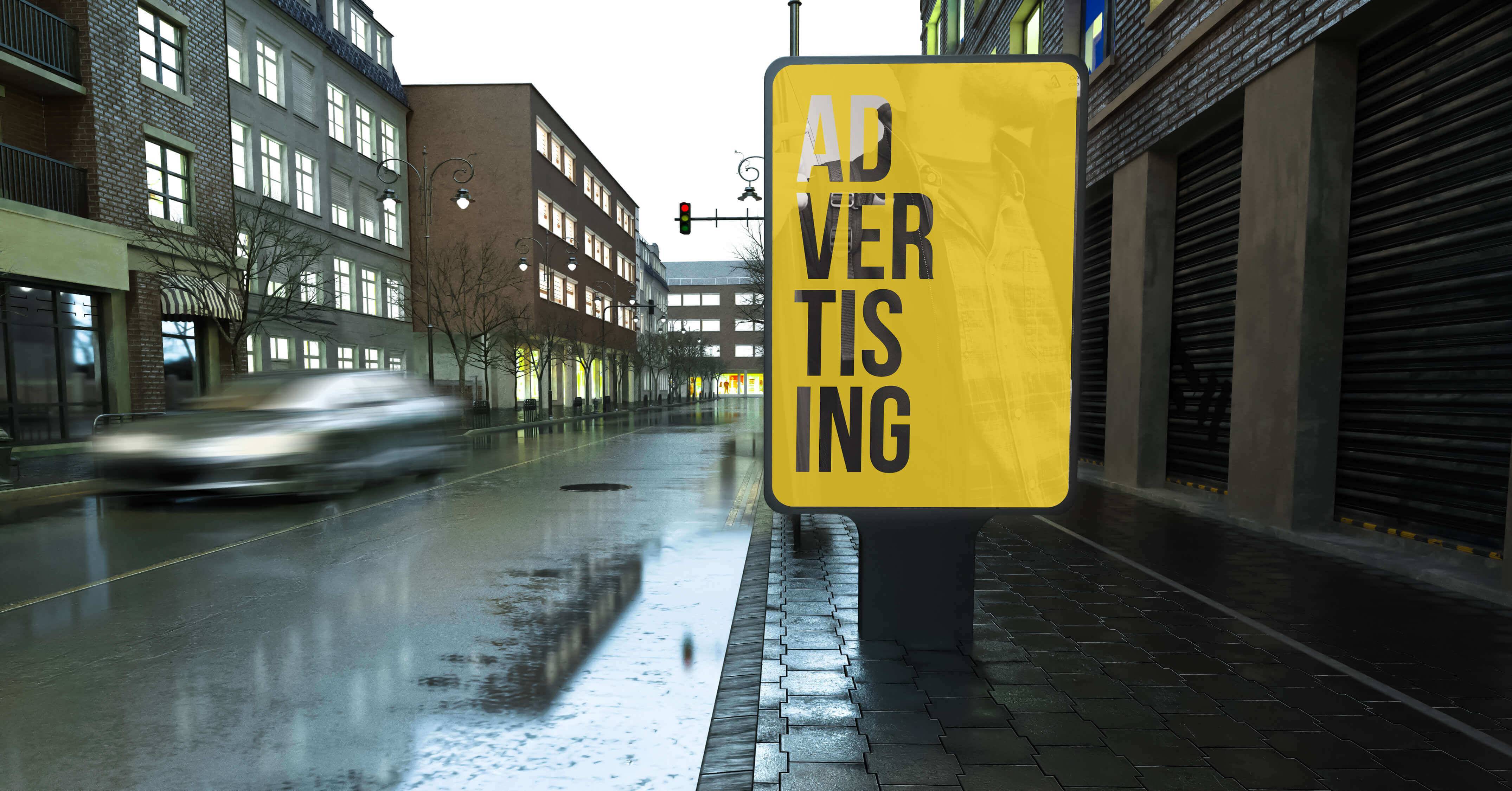 printed signage resists rain