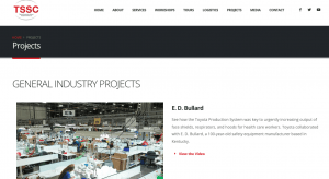 toyota production system case studies landing page